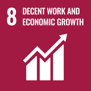 Sustainability Efforts Goal 8, conceptual illustration for global world issues, Decent Work and Economic Growth
