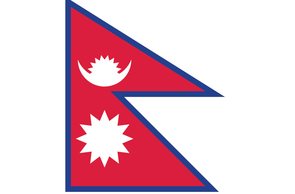 BlahFace - Nepal Flag on Sustainability Efforts