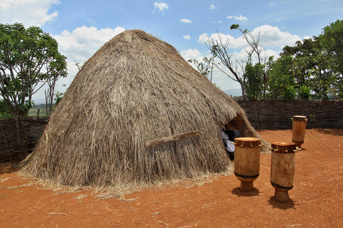 Burundian villagers in Gishora, Burundi, Africa, immersed in their traditional way of life.