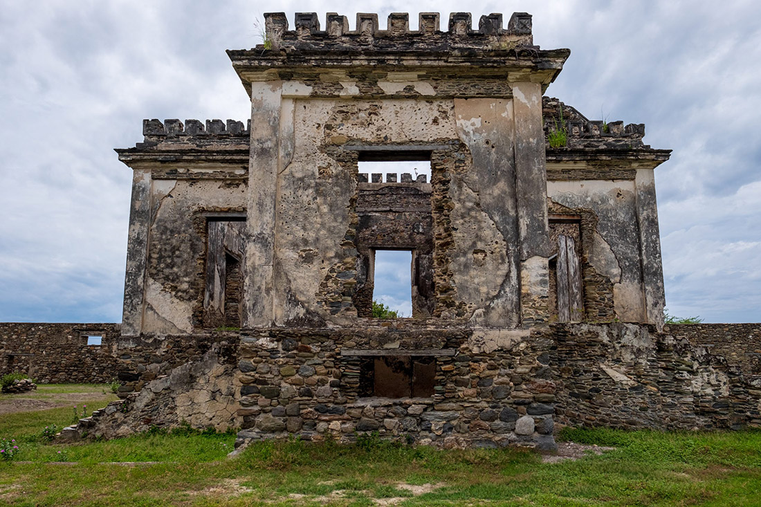 Topic is Travel Destination to East Timor. Ruins of Ai Pelo Prison in Dili, East Timor.