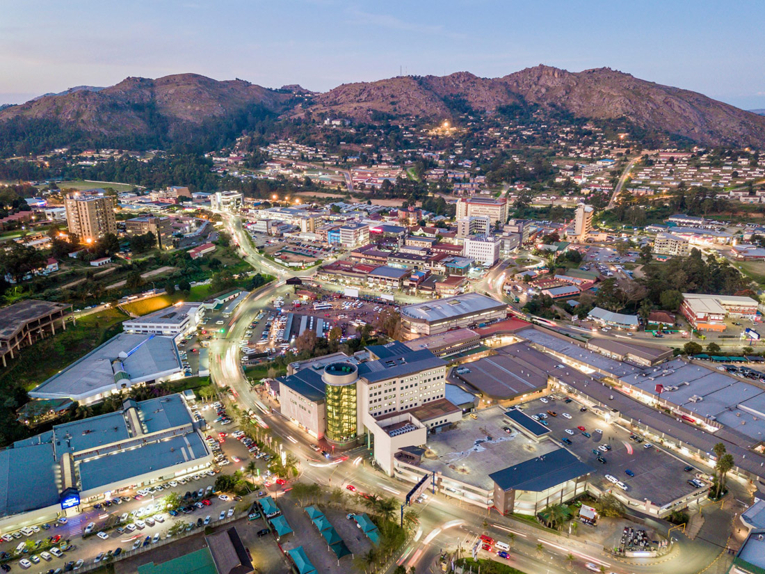 Mbabane downtown: The vibrant heart of Eswatini's capital city.