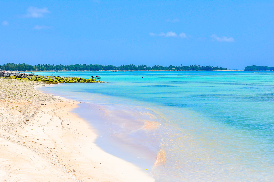 Topic is Travel Destination to Tuvalu. Tuvalu island paradise beach blue lagoon on pacific island sea and ocean