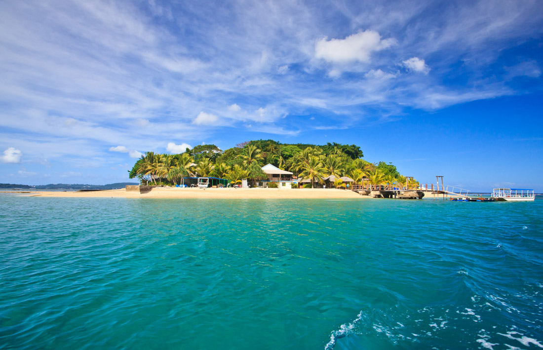 Topic is Travel Destination to Vanuatu. Beautiful tropical island in Vanuatu in the South Pacific.