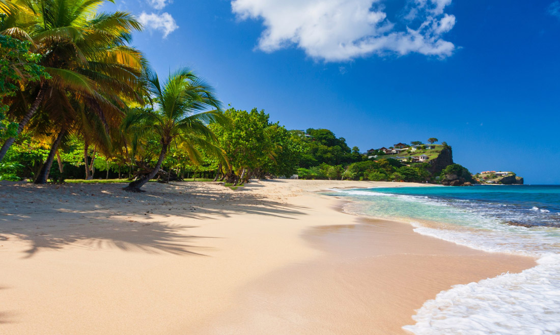 Grand Anse: Stunning view of the beautiful Caribbean island of Grenada