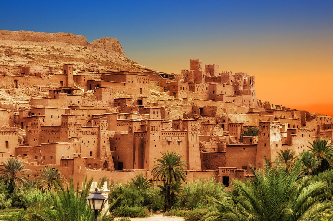 Kasbah Ait Ben Haddou, UNESCO World Heritage Site in Morocco's Atlas Mountains, a film set paradise.