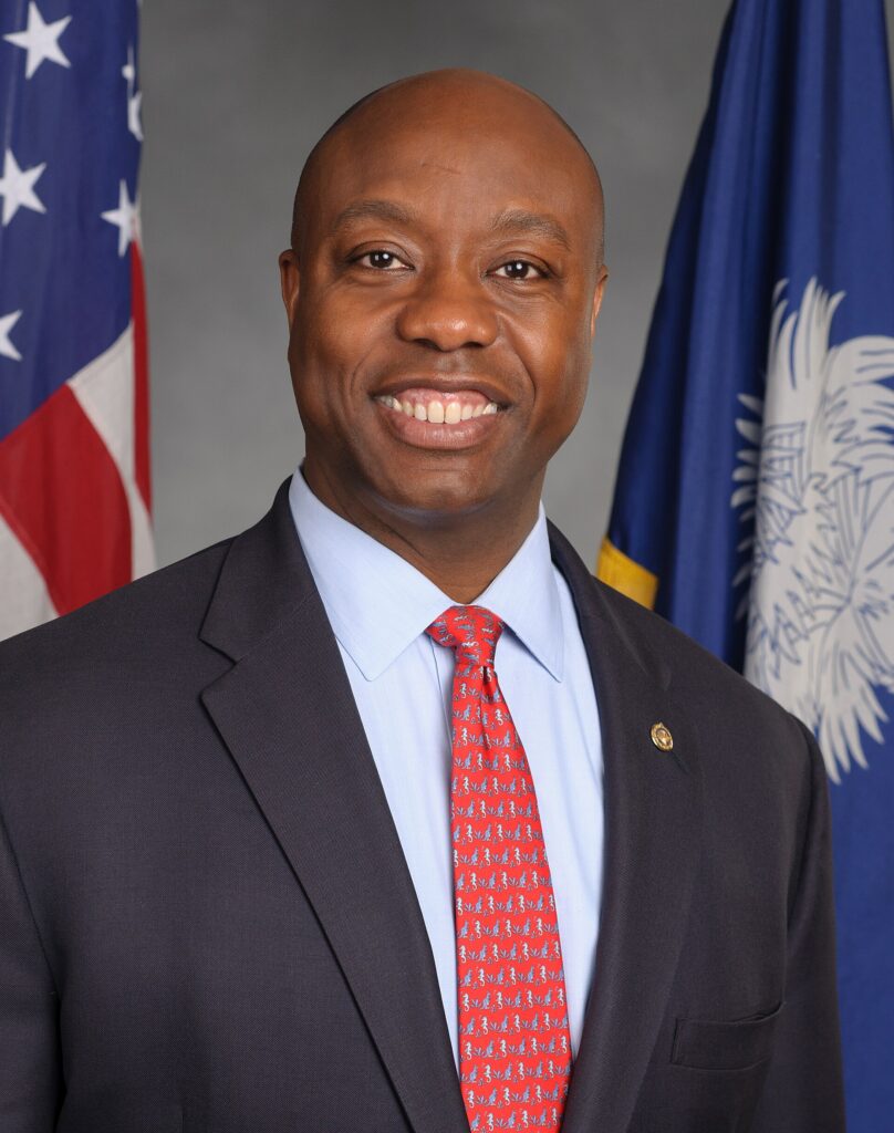 Tim Scott, Republican Presidential Candidate 2024, U.S. Senate Photographic Studio-Renee Bouchard, Public domain, via Wikimedia Commons