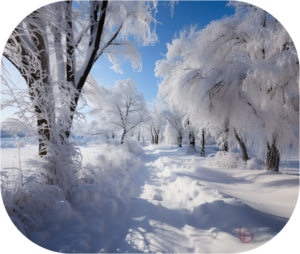 First day of Winter scenery